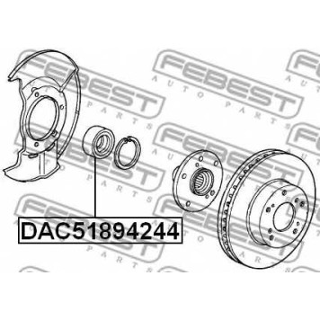 Подшипник ступицы колеса FEBEST DAC51894244-1