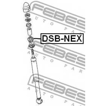 Дистанционная труба, амортизатор FEBEST DSB-NEX-1