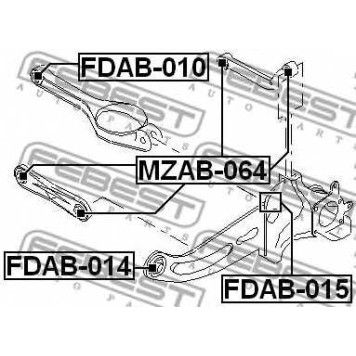 Подвеска рычага независимой подвески колеса FEBEST FDAB-010-1