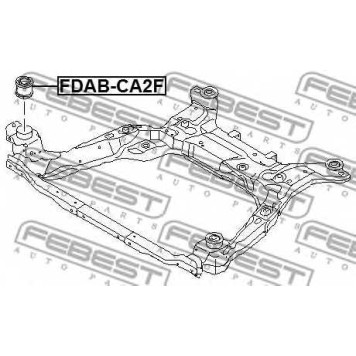 Втулка балки моста FEBEST FDAB-CA2F-1