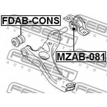 Подвеска рычага независимой подвески колеса FEBEST FDAB-CONS-1