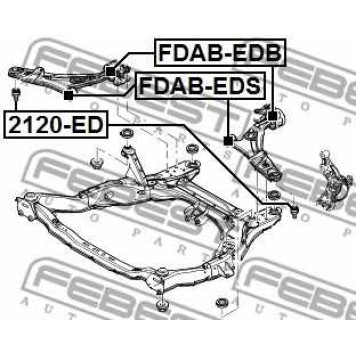 Подвеска рычага независимой подвески колеса FEBEST FDAB-EDB-1