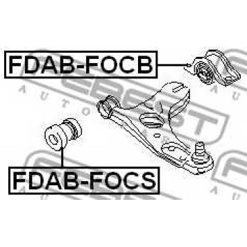 Подвеска рычага независимой подвески колеса FEBEST FDAB-FOCB-1