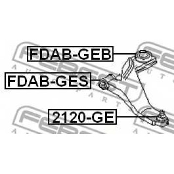 Подвеска рычага независимой подвески колеса FEBEST FDAB-GES-1