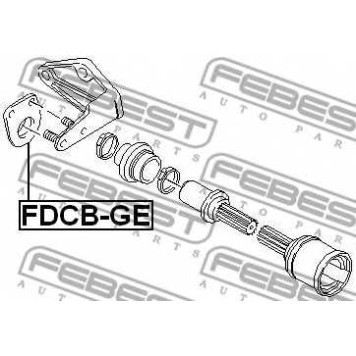 Подшипник приводного вала FEBEST FDCB-GE-1
