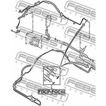 Уплотнительное кольцо, трубка охлаждающей жидкости FEBEST FDCP-FOCIII-1