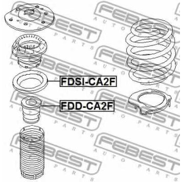 Амортизатор передний <b>FEBEST FDD-CA2F</b>-1