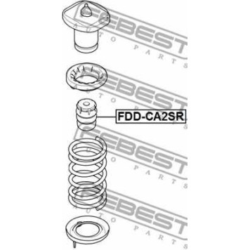 Амортизатор задний <b>FEBEST FDD-CA2SR</b>-1