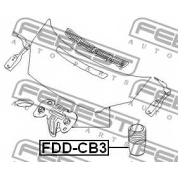 Буфер, капот FEBEST FDD-CB3-1