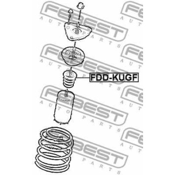 Амортизатор передний <b>FEBEST FDD-KUGF</b>-1