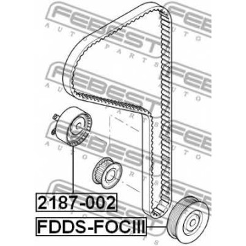 Ременный шкив коленвала FEBEST FDDS-FOCIII-1