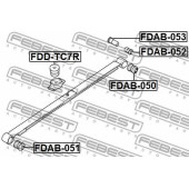 Листовая рессора, дополнительная рессора FEBEST FDD-TC7R
