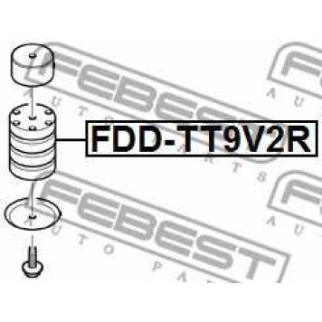 Листовая рессора, дополнительная рессора FEBEST FDD-TT9V2R-1