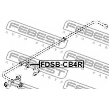 Опора стабилизатора FEBEST FDSB-CB4R-1