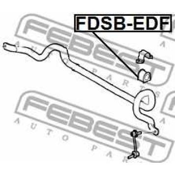 Опора стабилизатора FEBEST FDSB-EDF-1
