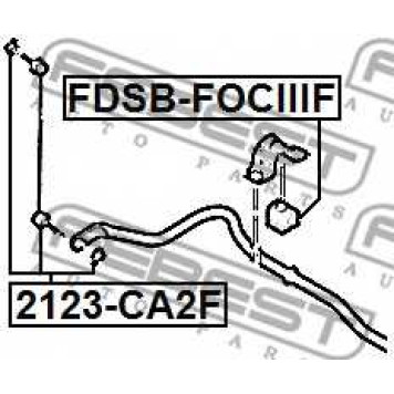 Опора стабилизатора FEBEST FDSB-FOCIIIF-1