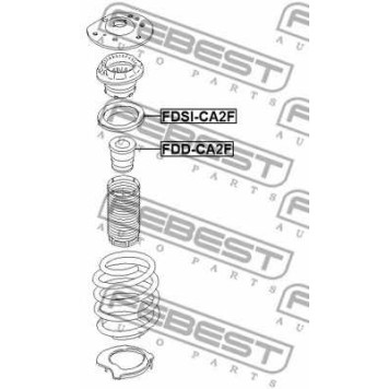 Тарелка пружины FEBEST FDSI-CA2F-1