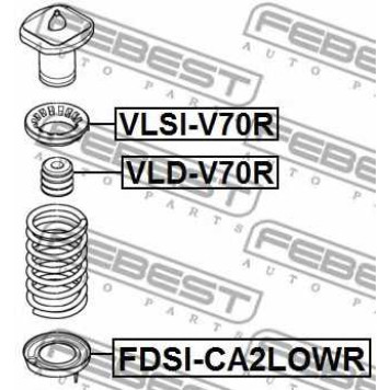 Тарелка пружины FEBEST FDSI-CA2LOWR-1