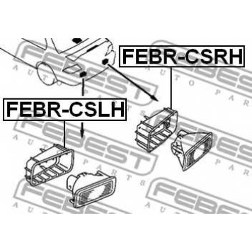 Покрышка, противотуманная фара FEBEST FEBR-CSLH-1