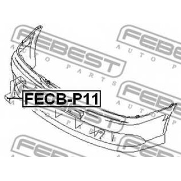 Заслонка, буксирный крюк FEBEST FECB-P11-1