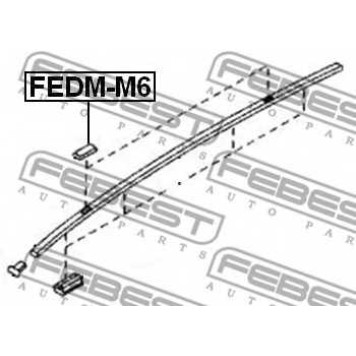 Крышка / защитный колпак FEBEST FEDM-M6-1