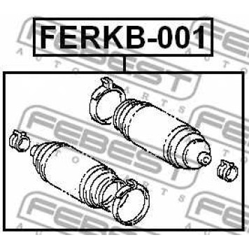 Пыльник рулевого управления FEBEST FERKB-001-1