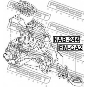 Подвеска коробки передач FEBEST FM-CA2-1