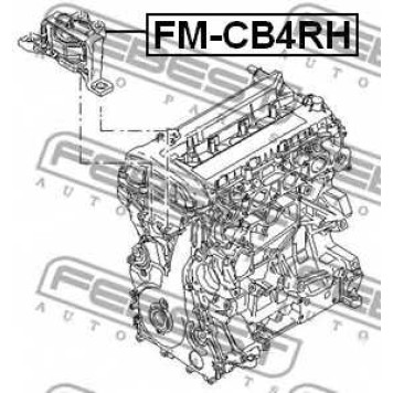 Подвеска двигателя FEBEST FM-CB4RH-1