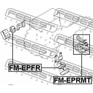 Подвеска двигателя FEBEST FM-EPRMT-1