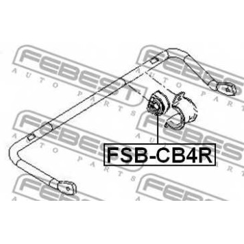 Опора стабилизатора FEBEST FSB-CB4R-1