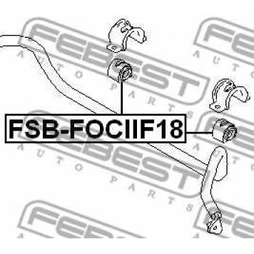 Опора стабилизатора FEBEST FSB-FOCIIF18-1