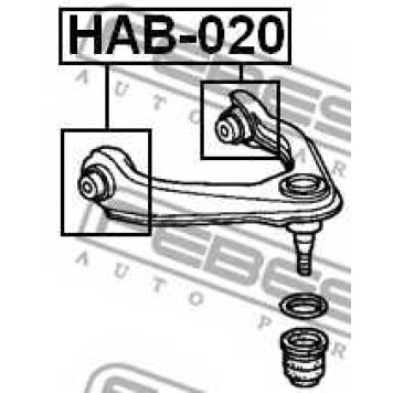 Подвеска рычага независимой подвески колеса FEBEST HAB-020-1