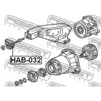 Опора, дифференциал FEBEST HAB-032-1