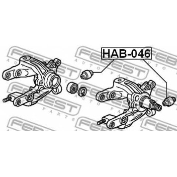 Втулка рычага колесной подвески FEBEST HAB-046-1