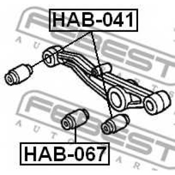 Подвеска рычага независимой подвески колеса FEBEST HAB-067-1