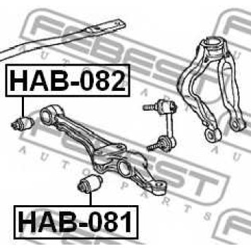 Подвеска рычага независимой подвески колеса FEBEST HAB-082-1