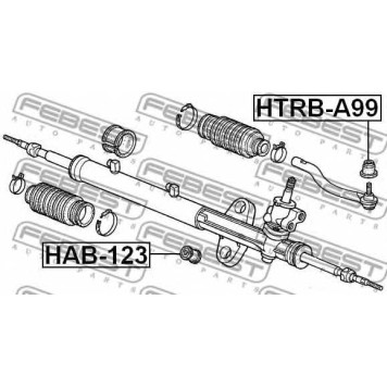 Подвеска рулевого управления FEBEST HAB-123-1
