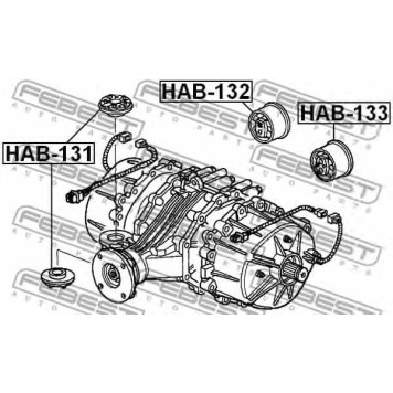 Опора, дифференциал FEBEST HAB-133-1