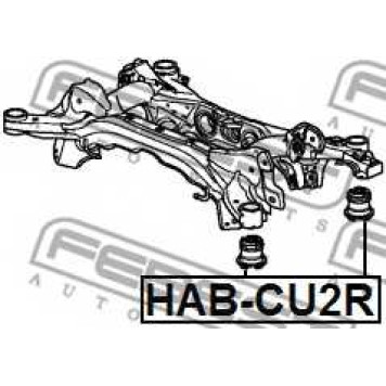 Втулка балки моста FEBEST HAB-CU2R-1