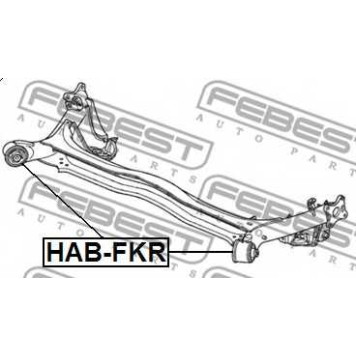 Втулка балки моста FEBEST HAB-FKR-1