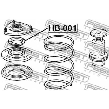 Подшипник опоры стойки амортизатора FEBEST HB-001-1