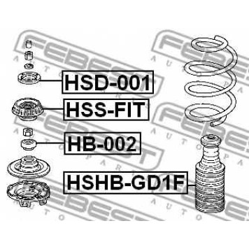Подшипник опоры стойки амортизатора FEBEST HB-002-1