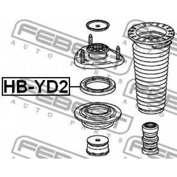Подшипник опоры стойки амортизатора FEBEST HB-YD2-1