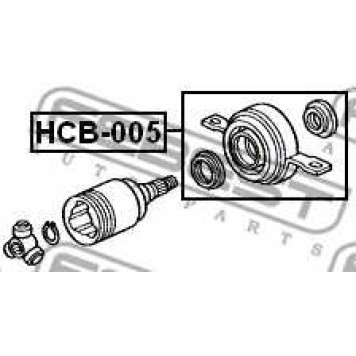 Подшипник, промежуточный подшипник карданного вала FEBEST HCB-005-1
