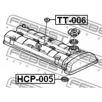 Уплотнительное кольцо, шахта свечи FEBEST HCP-005-1