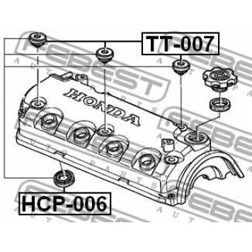Уплотнительное кольцо, шахта свечи FEBEST HCP-006-1