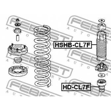 Амортизатор передний для ACURA TL, TSX / HONDA ACCORD VII Tourer, ACCORD, ASCOT, CIVIC, CROSSTOUR, ELYSION, INSPIRE, INTEGRA, LEGEND, PRELUDE <b>FEBEST HD-CL7F</b>-1