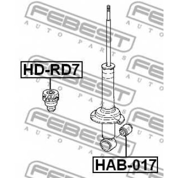 Амортизатор задний для HONDA CR(RD#), ELYSION <b>FEBEST HD-RD7</b>-1