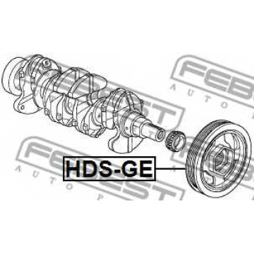 Ременный шкив коленвала FEBEST HDS-GE-1
