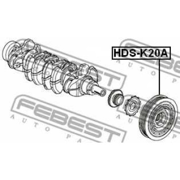 Ременный шкив коленвала FEBEST HDS-K20A-1